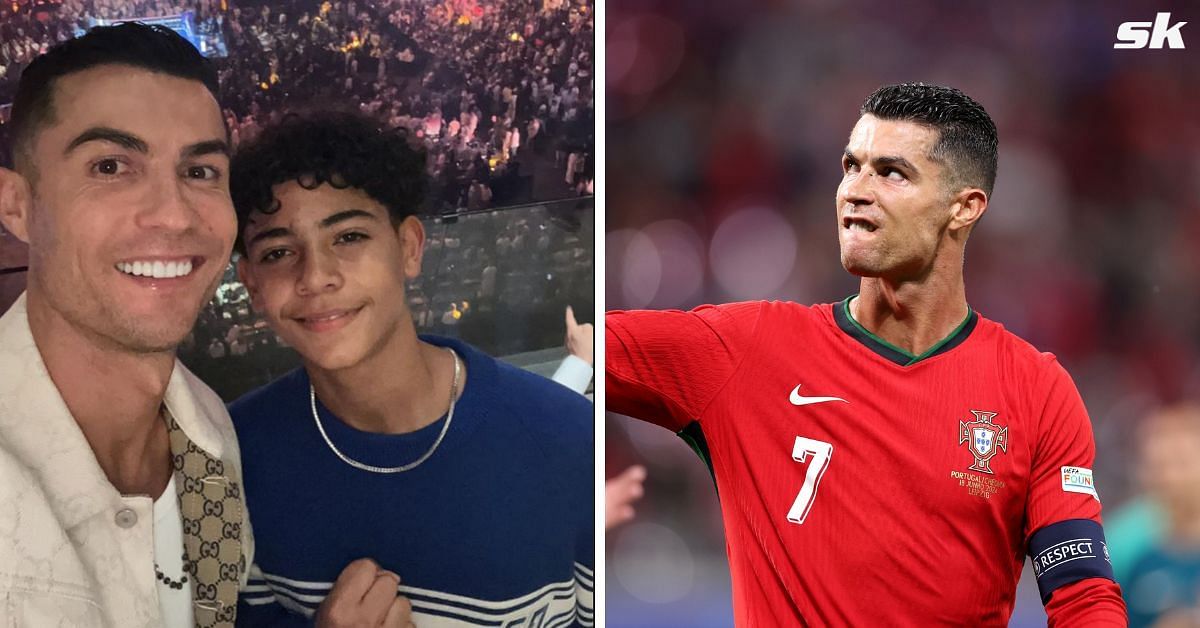 Cristiano Ronaldo and Cristiano Ronaldo Jr.