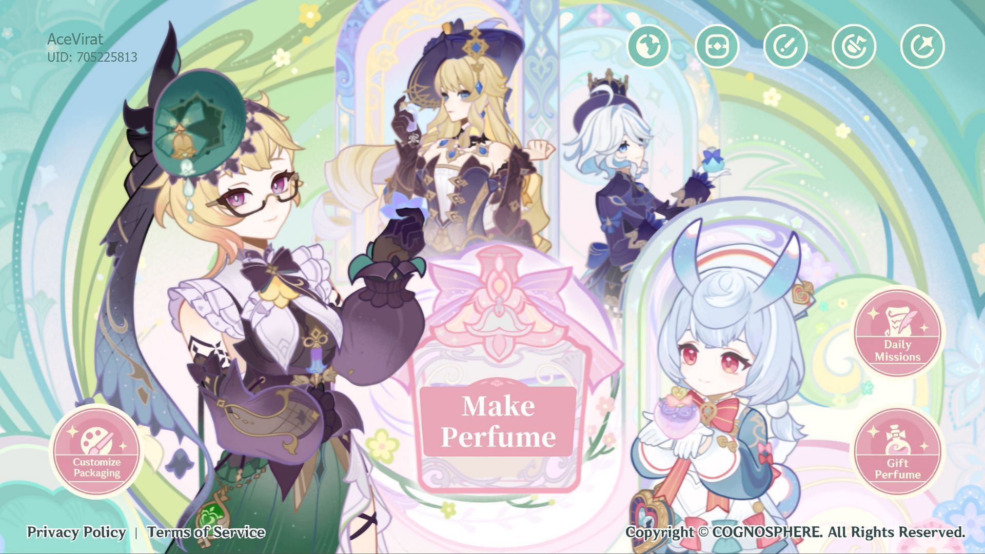 Fragrant Fantasy web event home page (Image via HoYoverse)