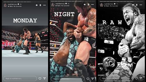 [Photo credits: Screengrabs of Karrion Kross' Instagram stories]