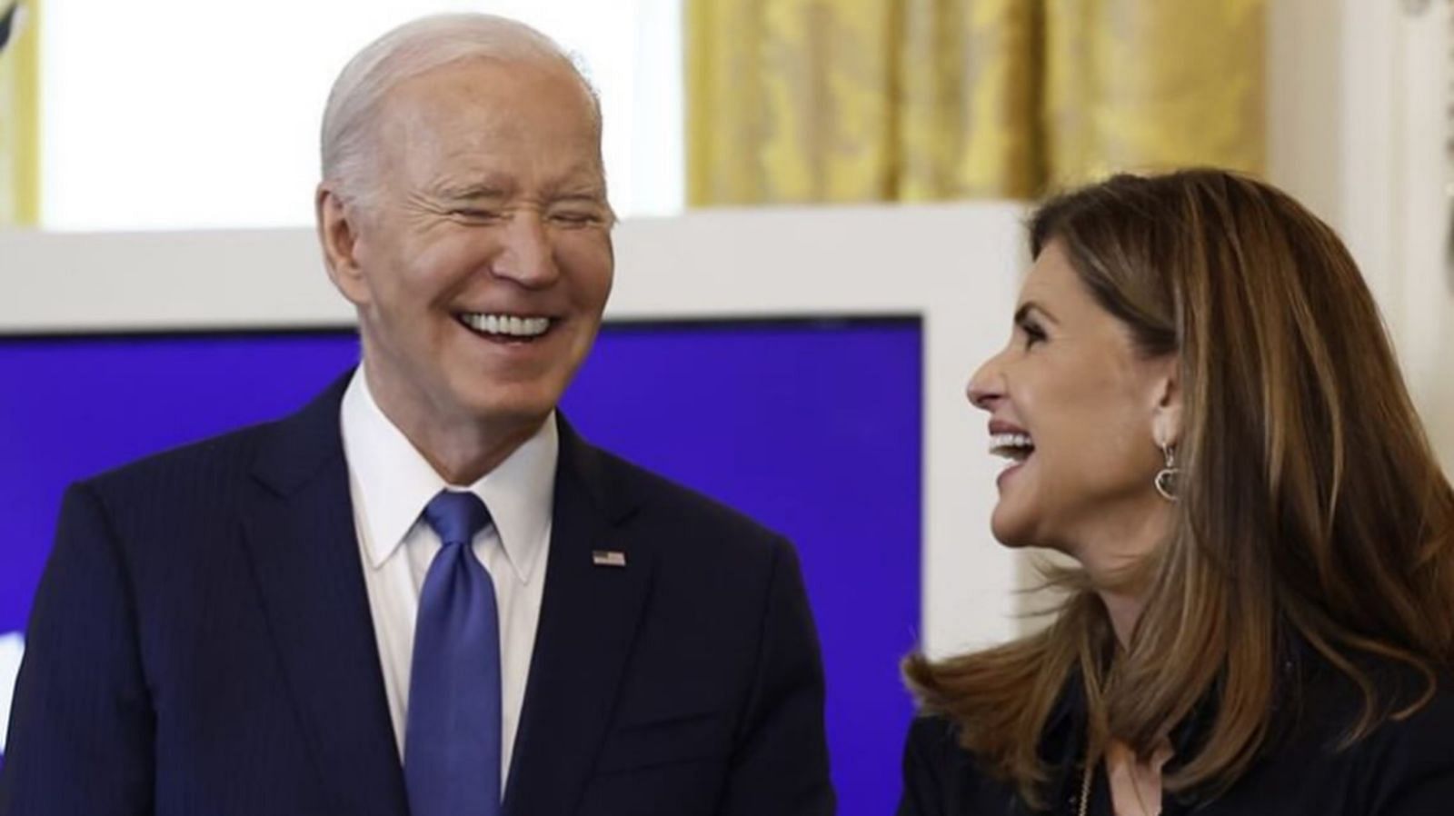 Maria Shriver reacts to Joe Biden