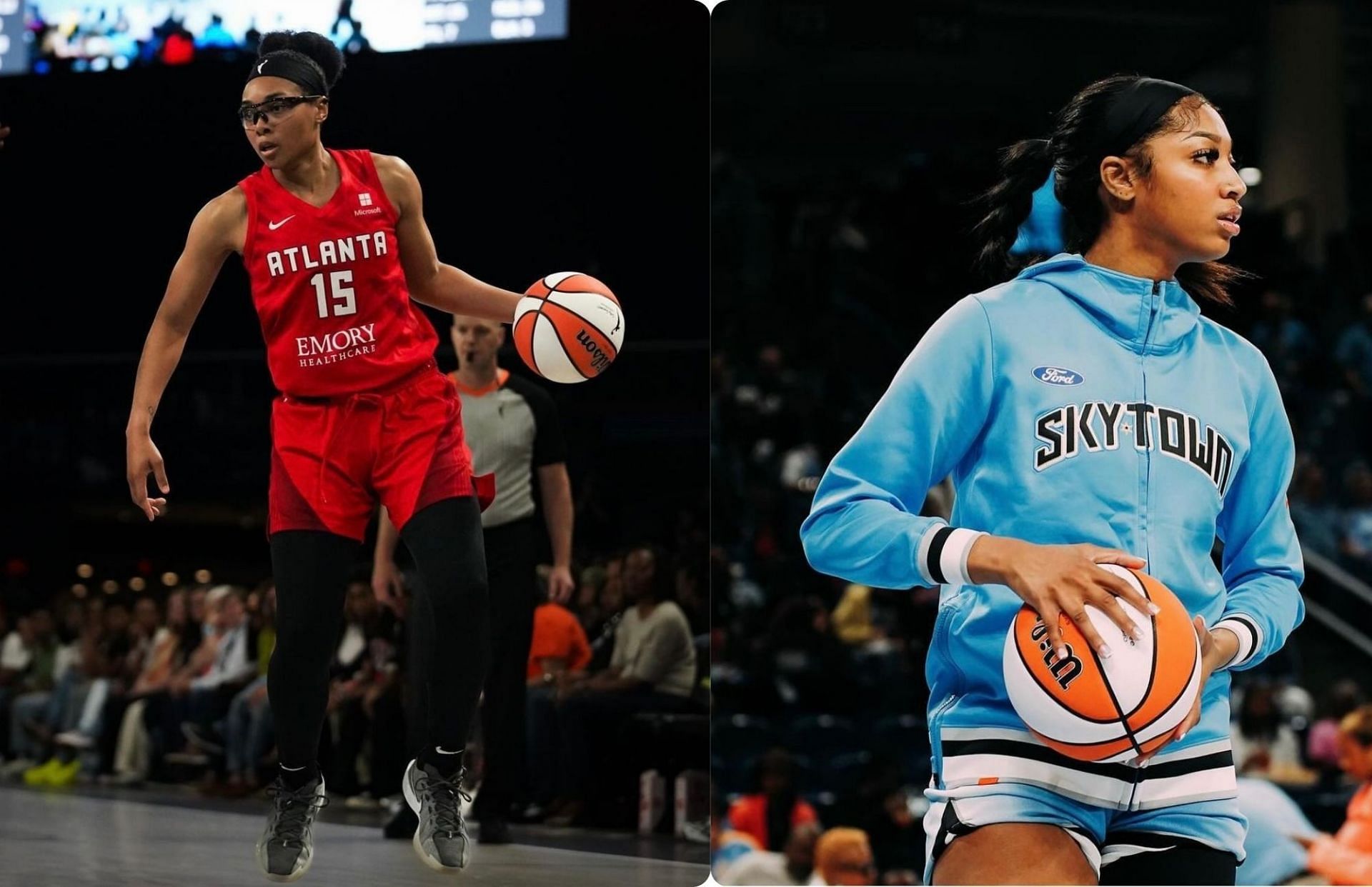 Atlanta Dream vs Chicago Sky Player game stats and box score | July 10, 2024 (Image Credit: Angel Reese and Allisha Gray