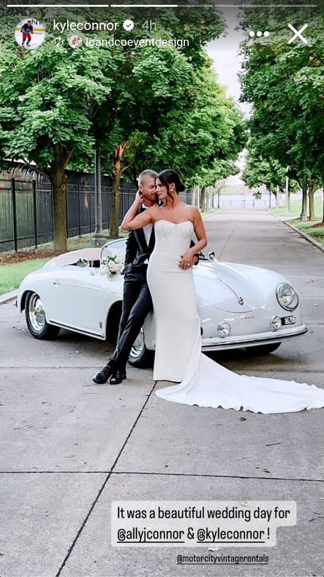 In Photos: Jets' Kyle Connor ties the knot with girlfriend Ally Petack ...