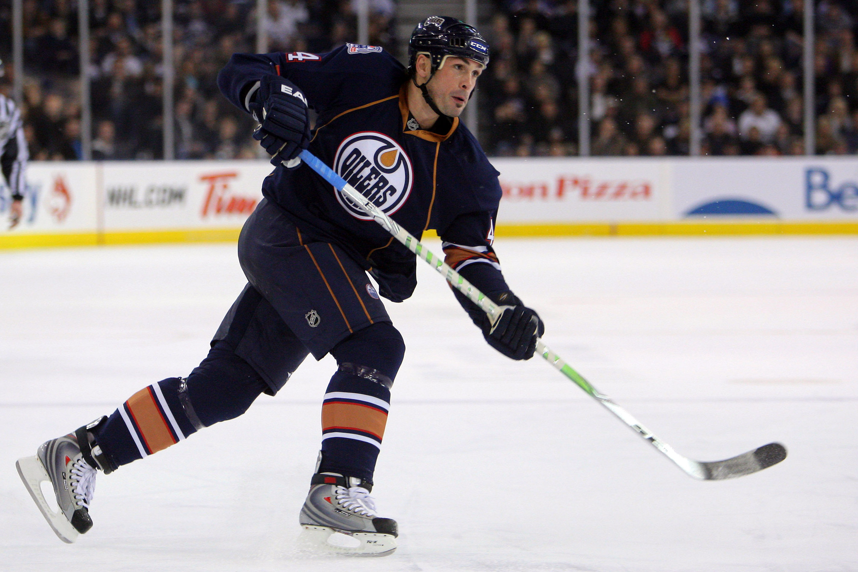 NHL: Columbus Blue Jackets at Edmonton Oilers