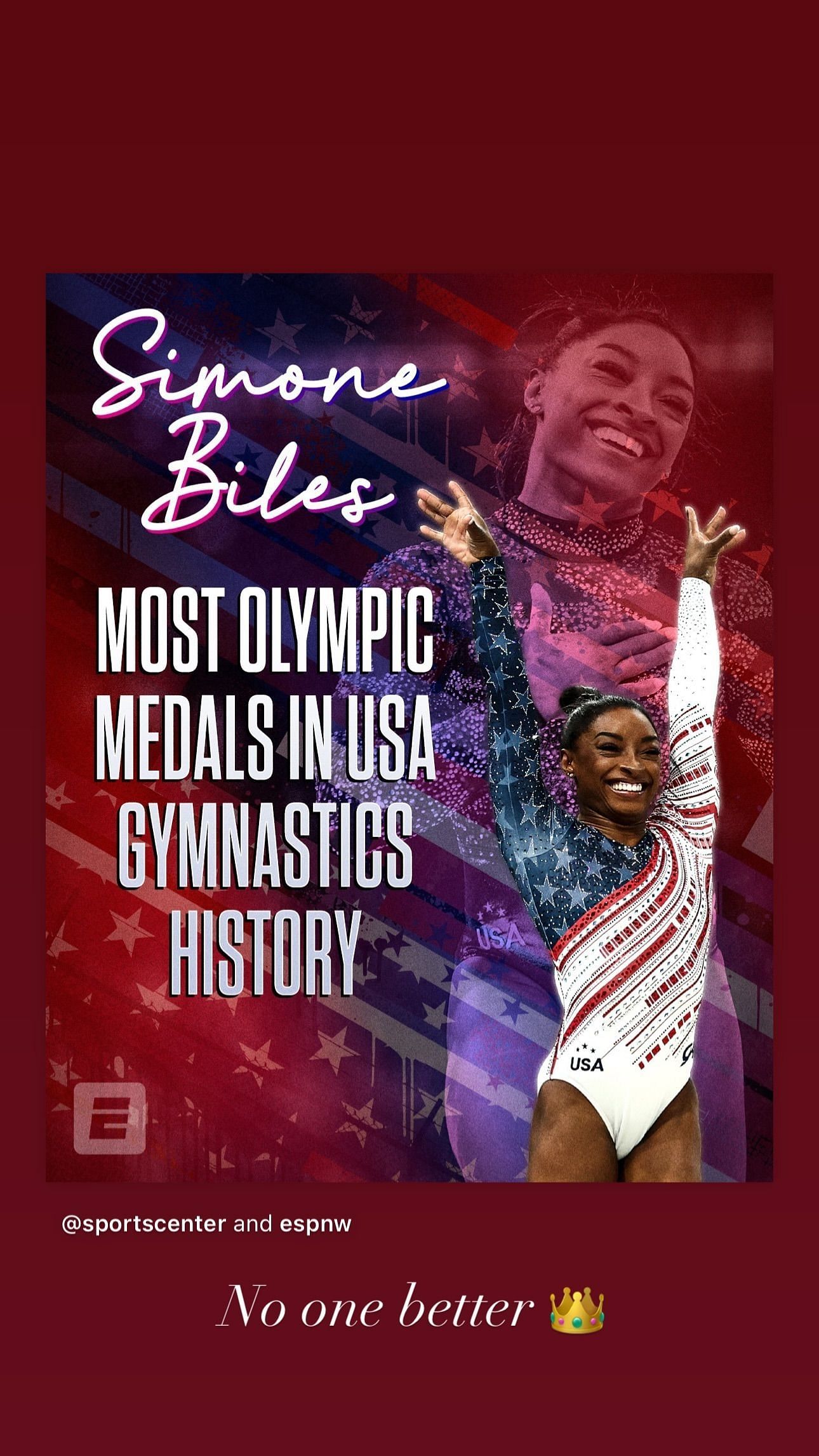 Ronika Stone reats to Simone Biles&#039; historic feat