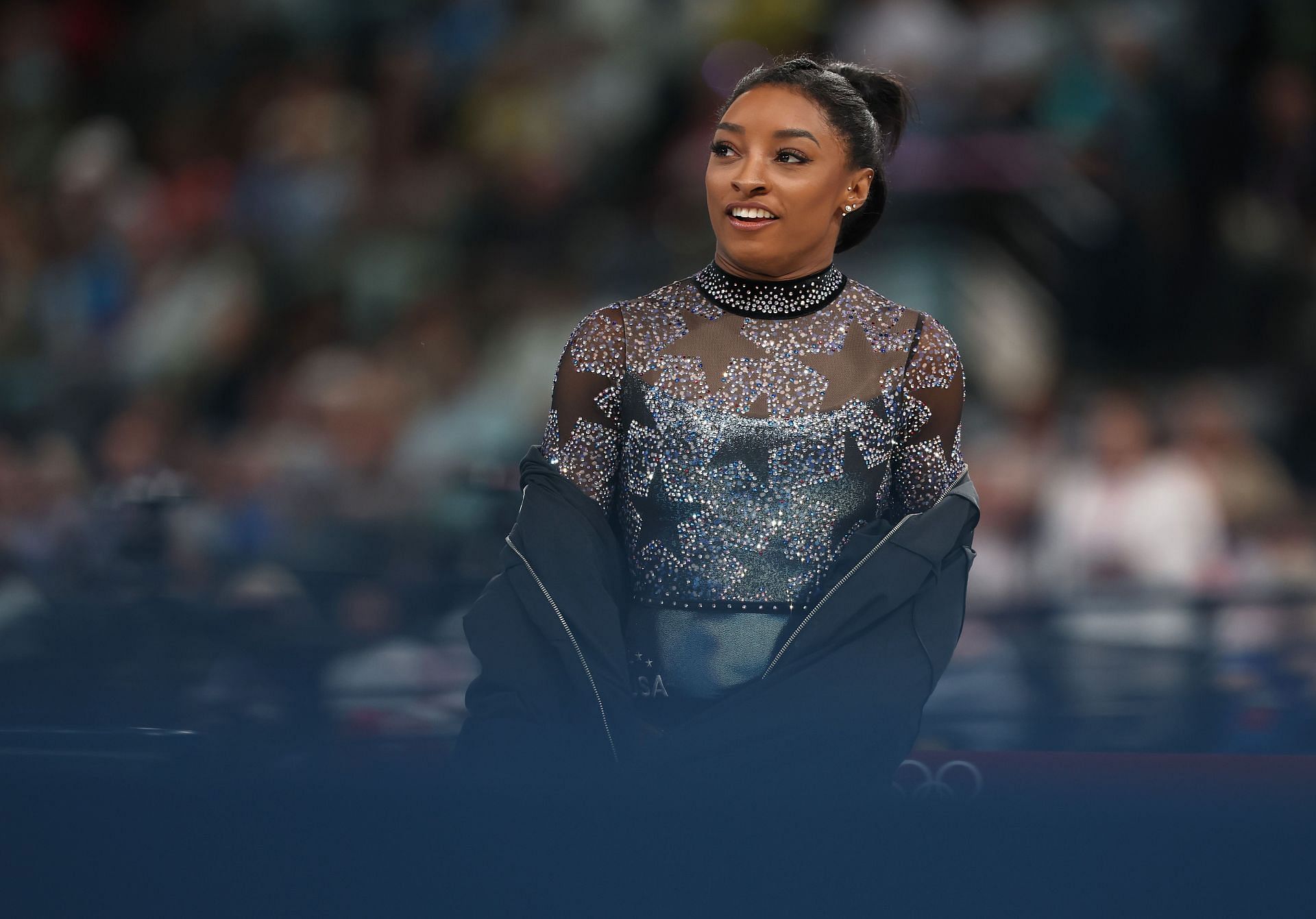 Simone Biles in action at the Artistic Gymnastics - Olympic Games Paris 2024: Day 2 - Source: Getty