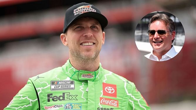Video: When Denny Hamlin's unexpected dance moves earned Jeff Gordon's high-five on NASCAR After the Lap