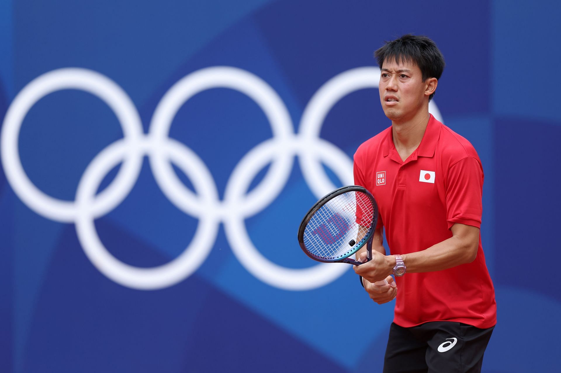 Kei Nishikori at the Paris Olympics 2024. (Photo: Getty)