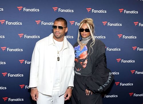 Russell Wilson at Michael Rubin's 2024 Fanatics Super Bowl Party