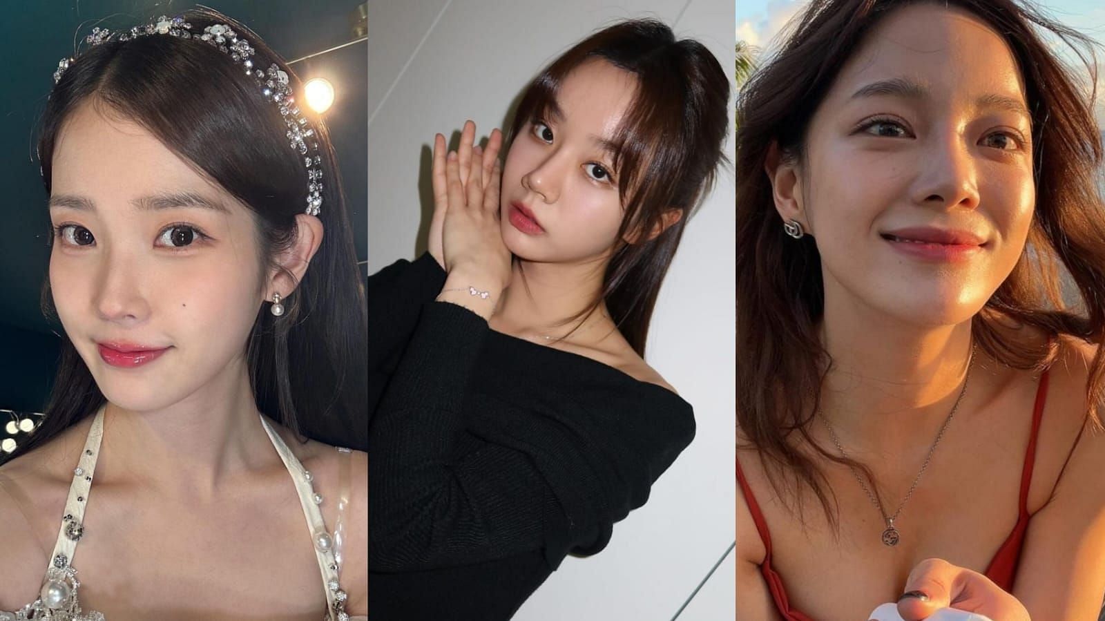 K-pop idols turned actress IU, Hyeri, and Kim Se-jong (Image via @dlwlrma @hyeri_0609 and @clean_0828/Instagram)