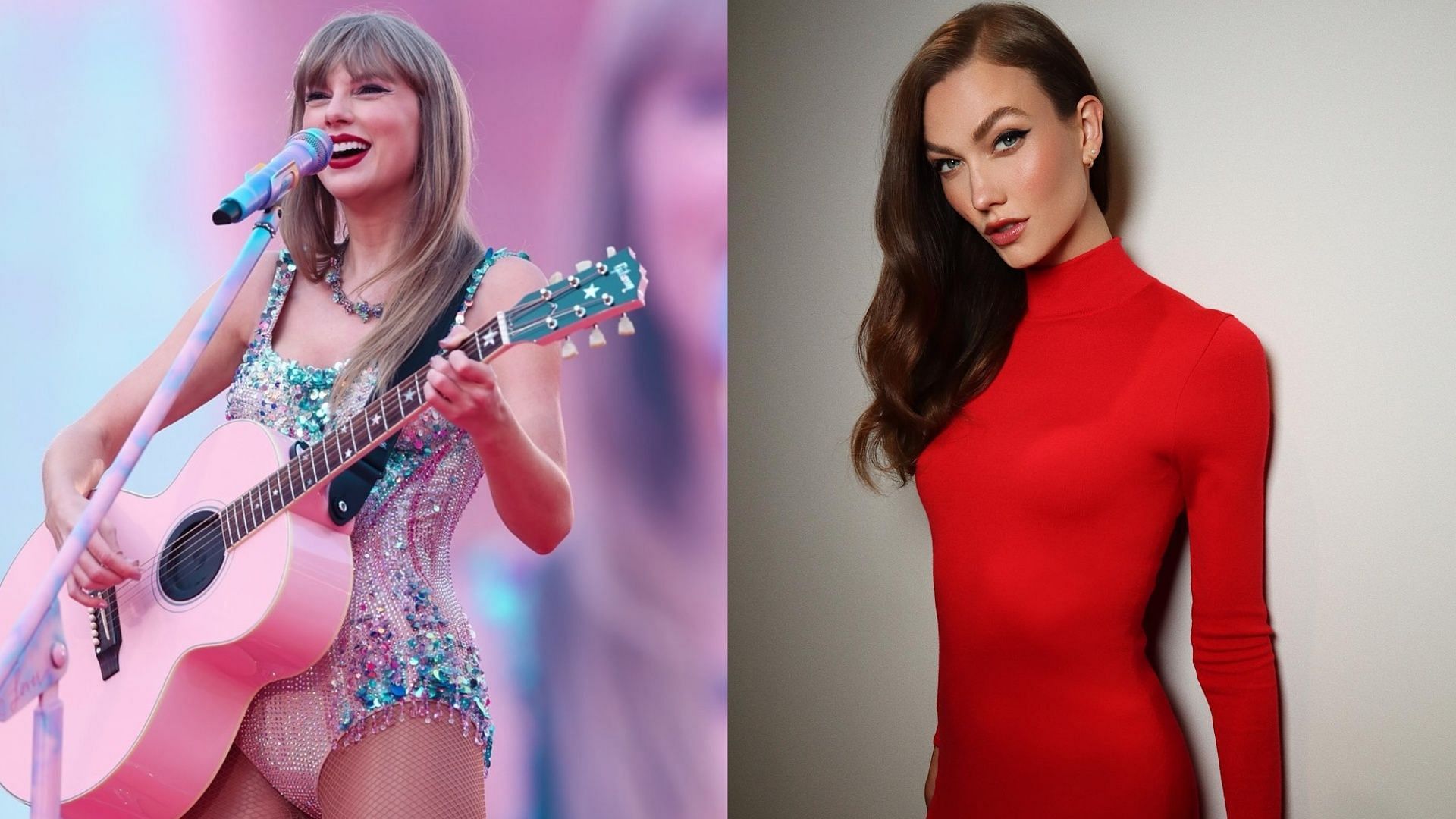 Karlie Kloss mentioned her favorite Taylor Swift song amid a rumored feud (Image via Instagram/@taylorswift, @karliekloss)