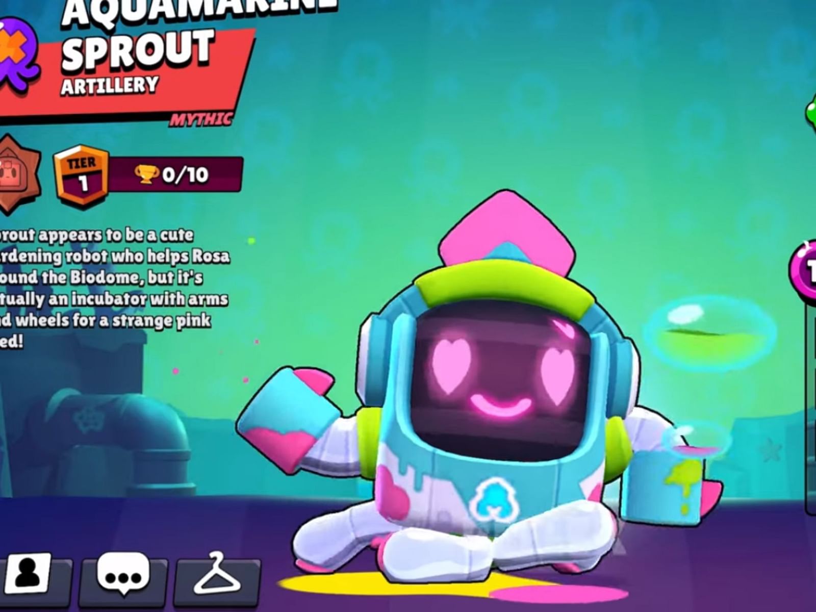 Brawl Stars Aquamarine Sprout Skin Cost Design And More