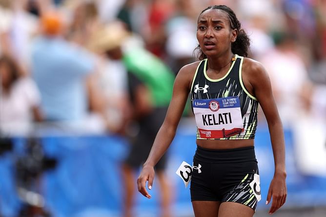 A look at Weini Kelati's journey from seeking asylum in USA in 2014 due to conditions in Eritrea to 10,000m qualification for Paris Olympics