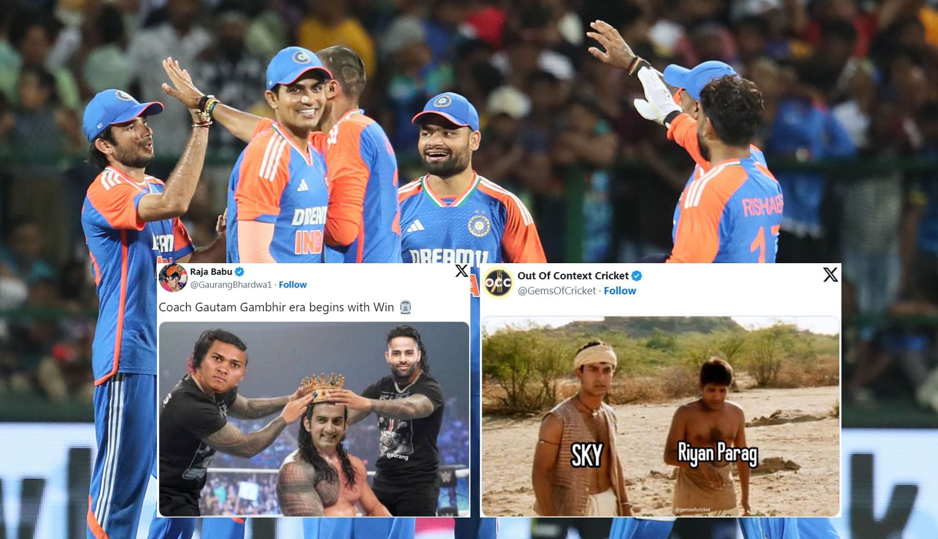 Fans react after India