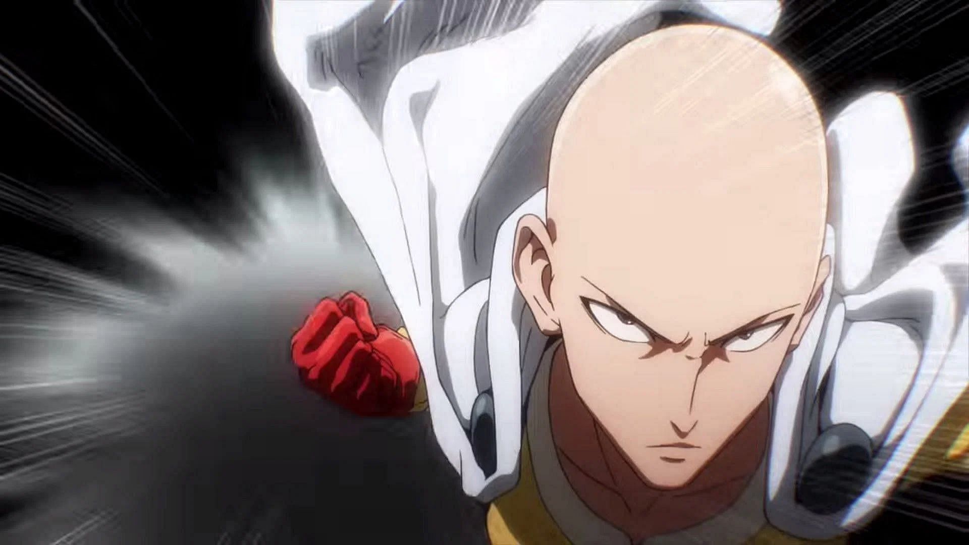 Anime characters who can defeat Hero of Hell Pochita - Saitama (image via J.C. Staff)