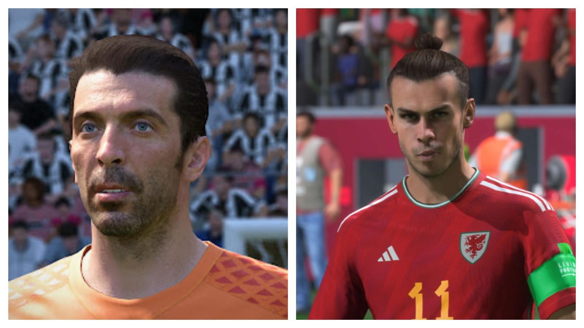 Bale and Buffon could arrive as Icons (Images via EA Sports)