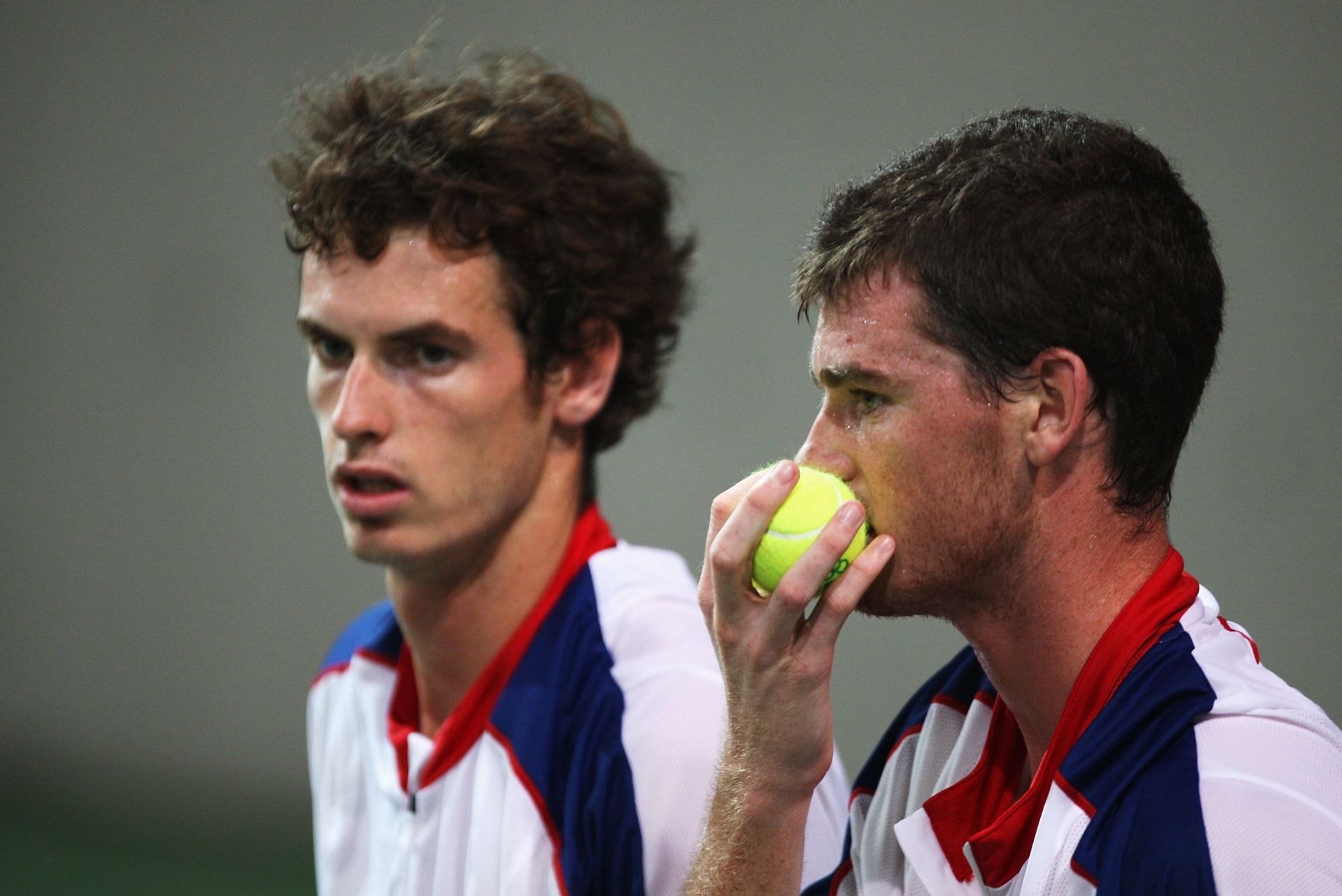 Andy Murray and his brother Jamie Murray at the 2008 Olympics (Image source: GETTY)