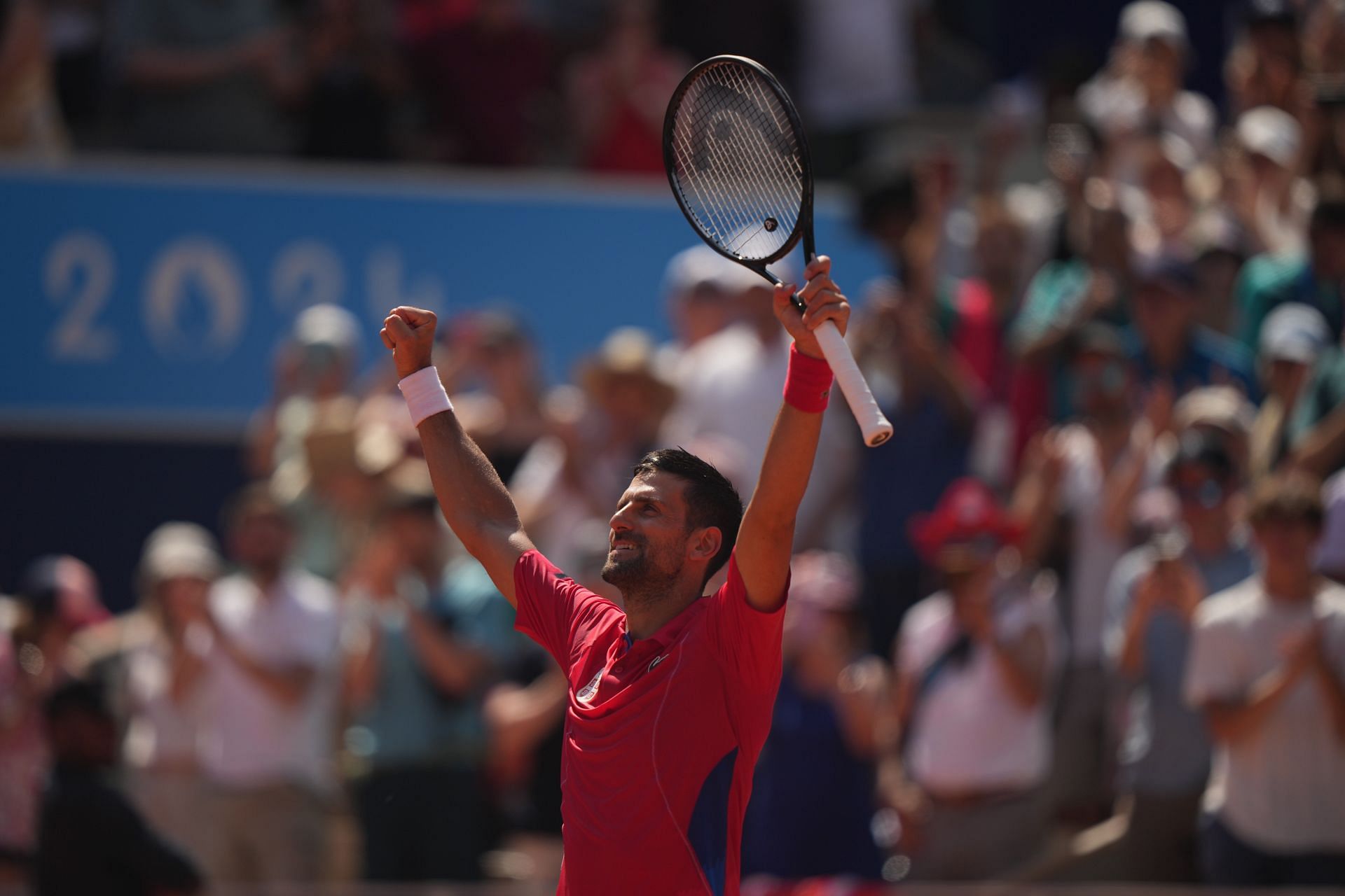 Novak Djokovic after beating Rafael Nadal