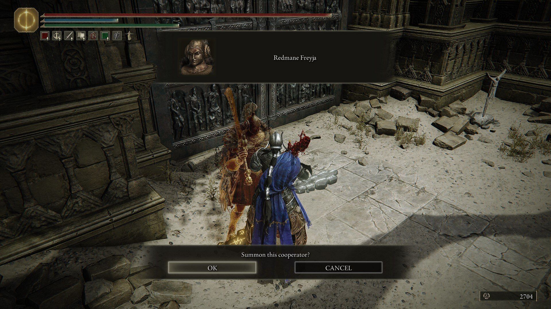 You can also use NPC summons if you don&#039;t want to use Spirit Summons (Image via FromSoftware)