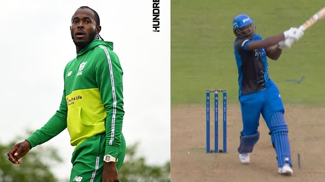 [Watch] Jofra Archer dismisses Andre Russell after being hit for a six to get off the mark in The Hundred
