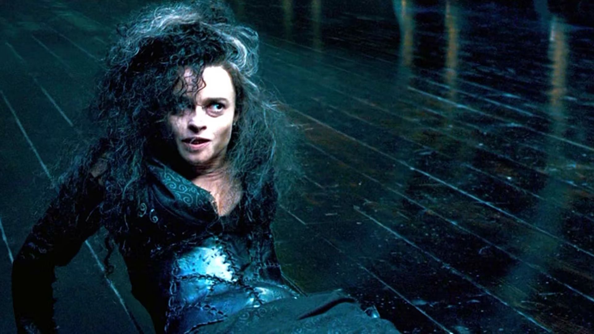 Helena Bonham Carter as Bellatrix Lestrange in Harry Potter (Image via Warner Bros)