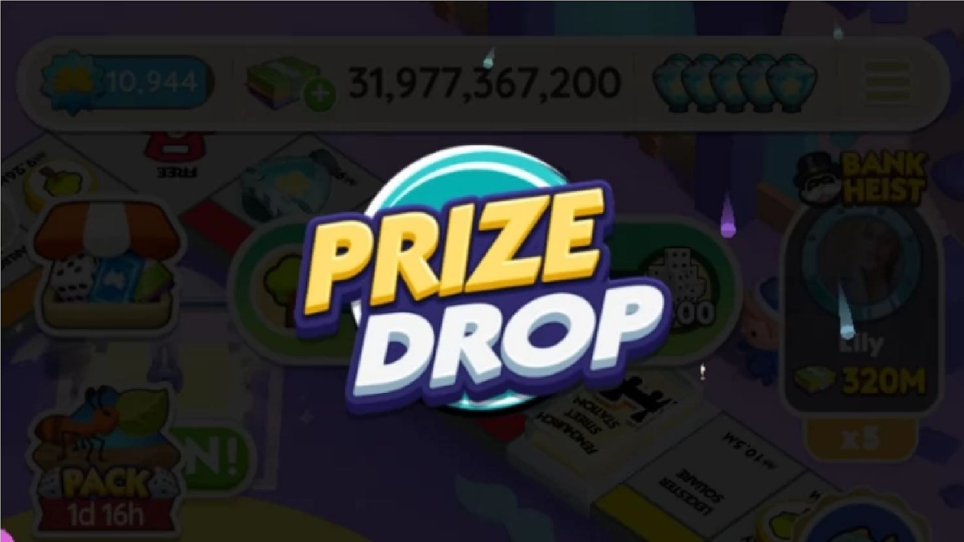 Monopoly Go peg-E Prize Drop event 