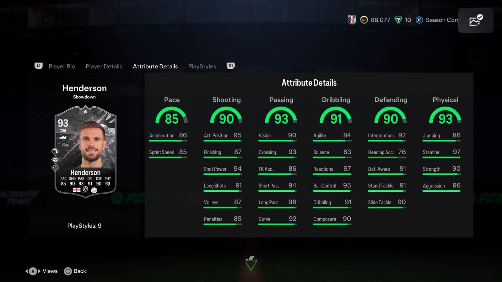 Henderson has amazing stats (Image via EA Sports)