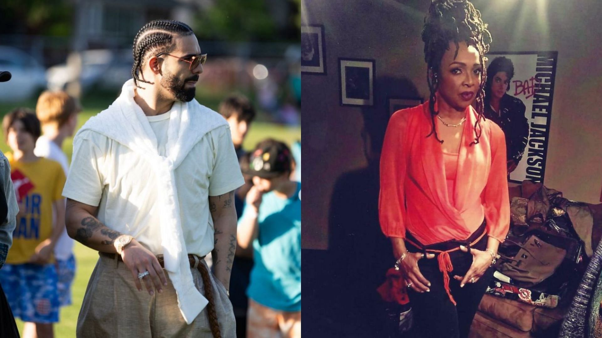 Speculation grows as Drake followed Siedah Garrett on Instagram (Image via Instagram/@champagnepapi @siedahgarrett)