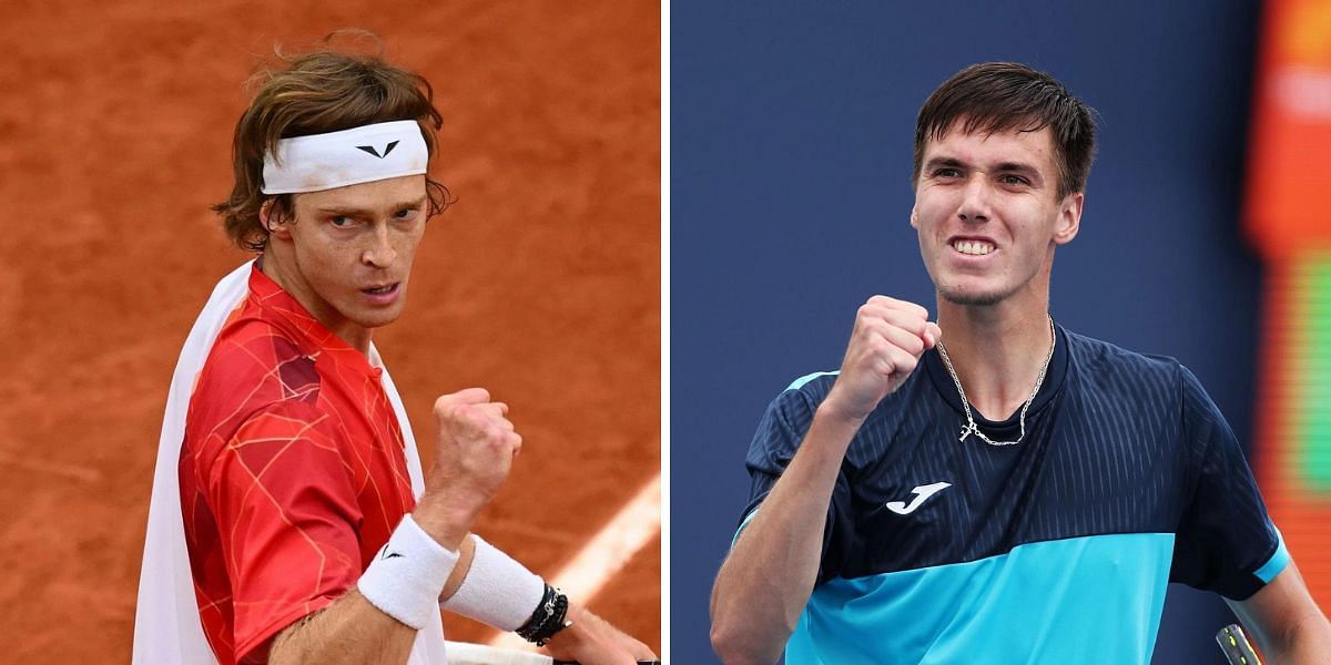 Andrey Rublev and Fabian Marozsan meet for the first time on ATP Tour (Images: GETTY)