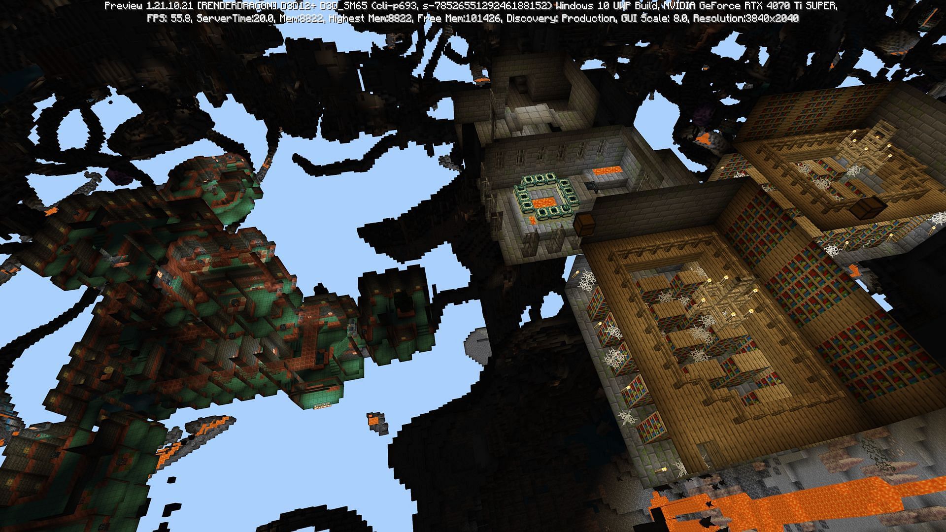 Underground structures are much easier to find with the Locate command (Image via Mojang)