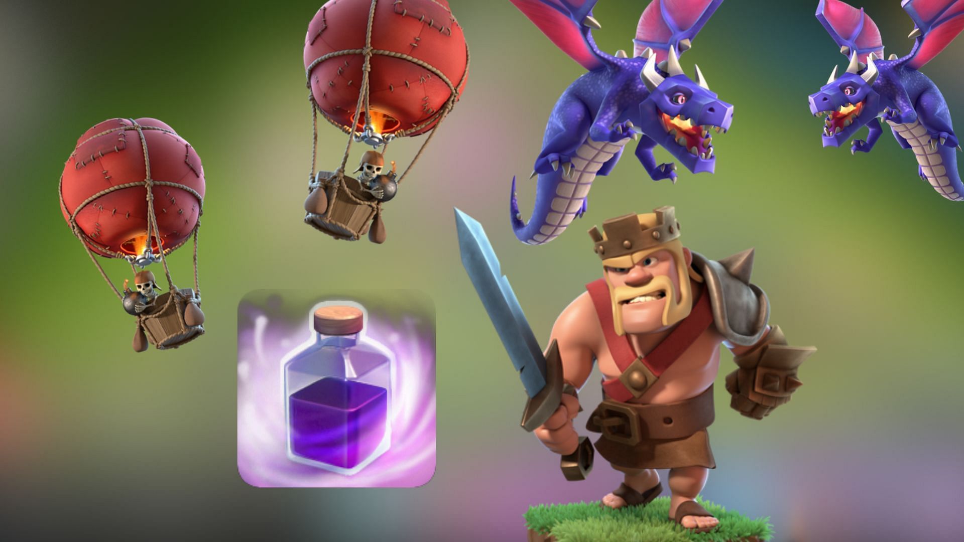 Town Hall 7 Rage DragLoon attacking strategy in Clash of Clans (Image via SuperCell)