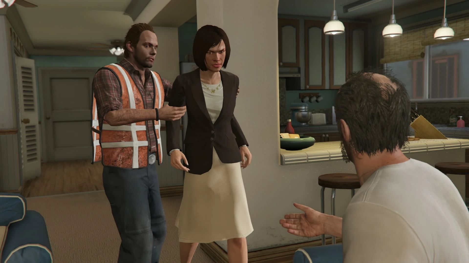 Both Trevor and Debra take advantage of Floyd (Image via Rockstar Games)