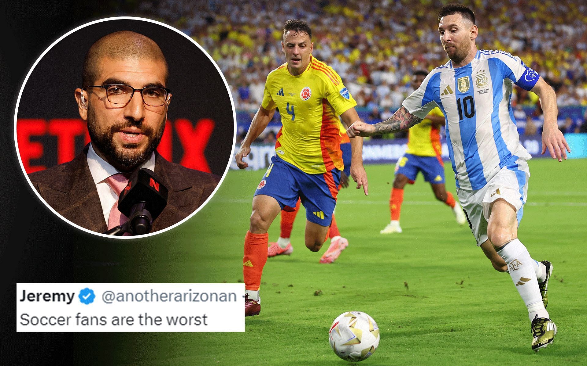 Ariel Helwani shares his first-hand experience of the Copa America finals chaos. [Image courtesy: Getty Images] 