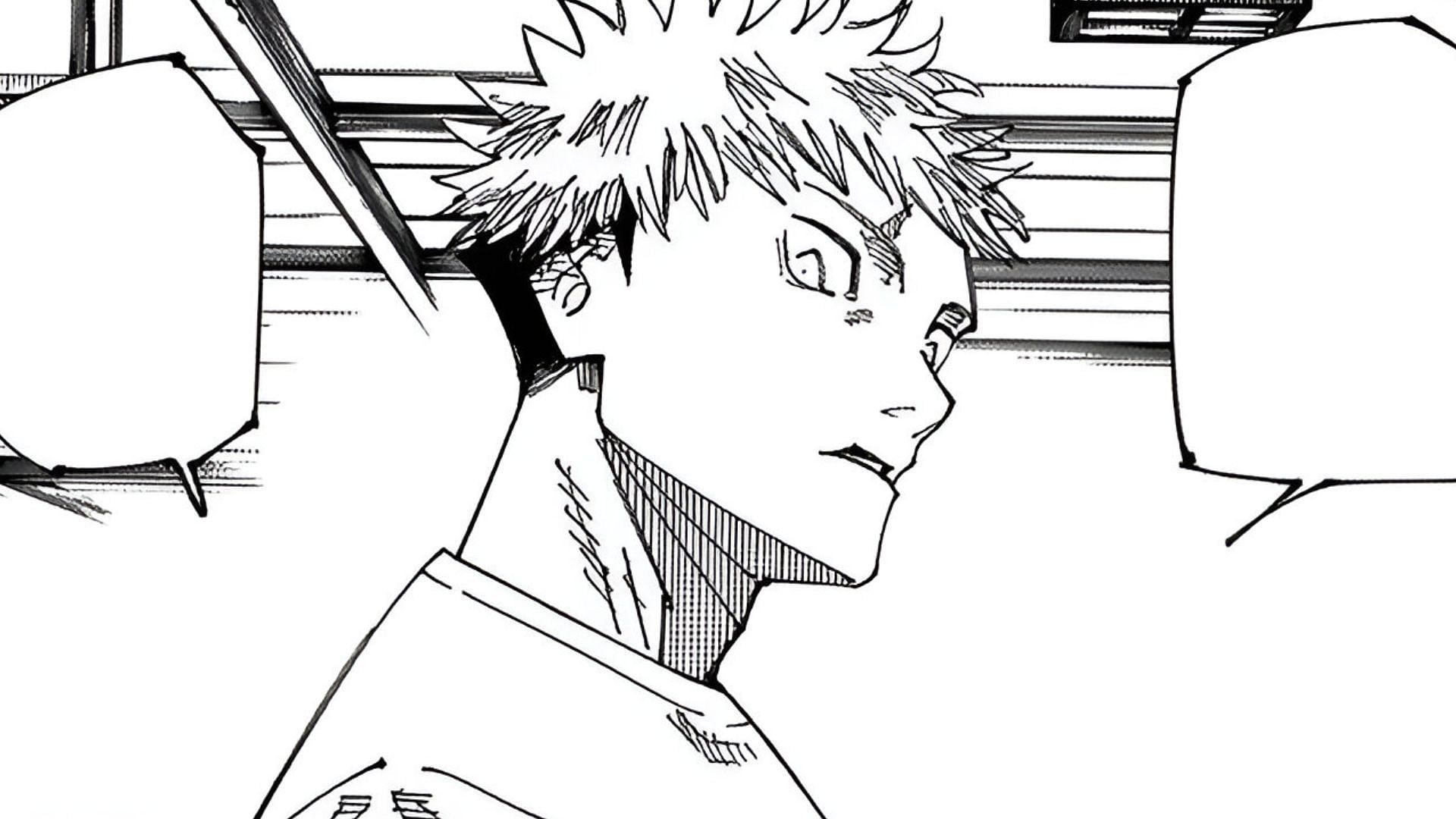 Atsuya Kusakabe in Yuji Itadori&#039;s body as seen in the Jujutsu Kaisen manga (Image via Shueisha)