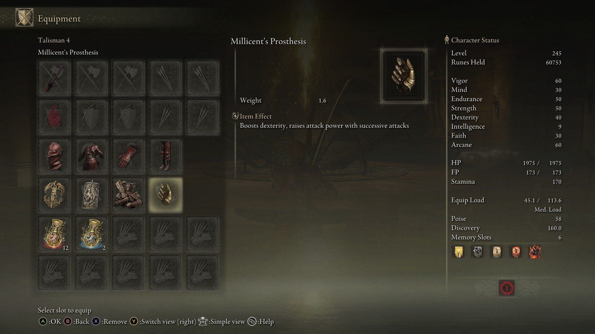 Milicent&#039;s Prosthesis is an integral part of the Rakshasa build in Elden Ring (Image via FromSoftware)