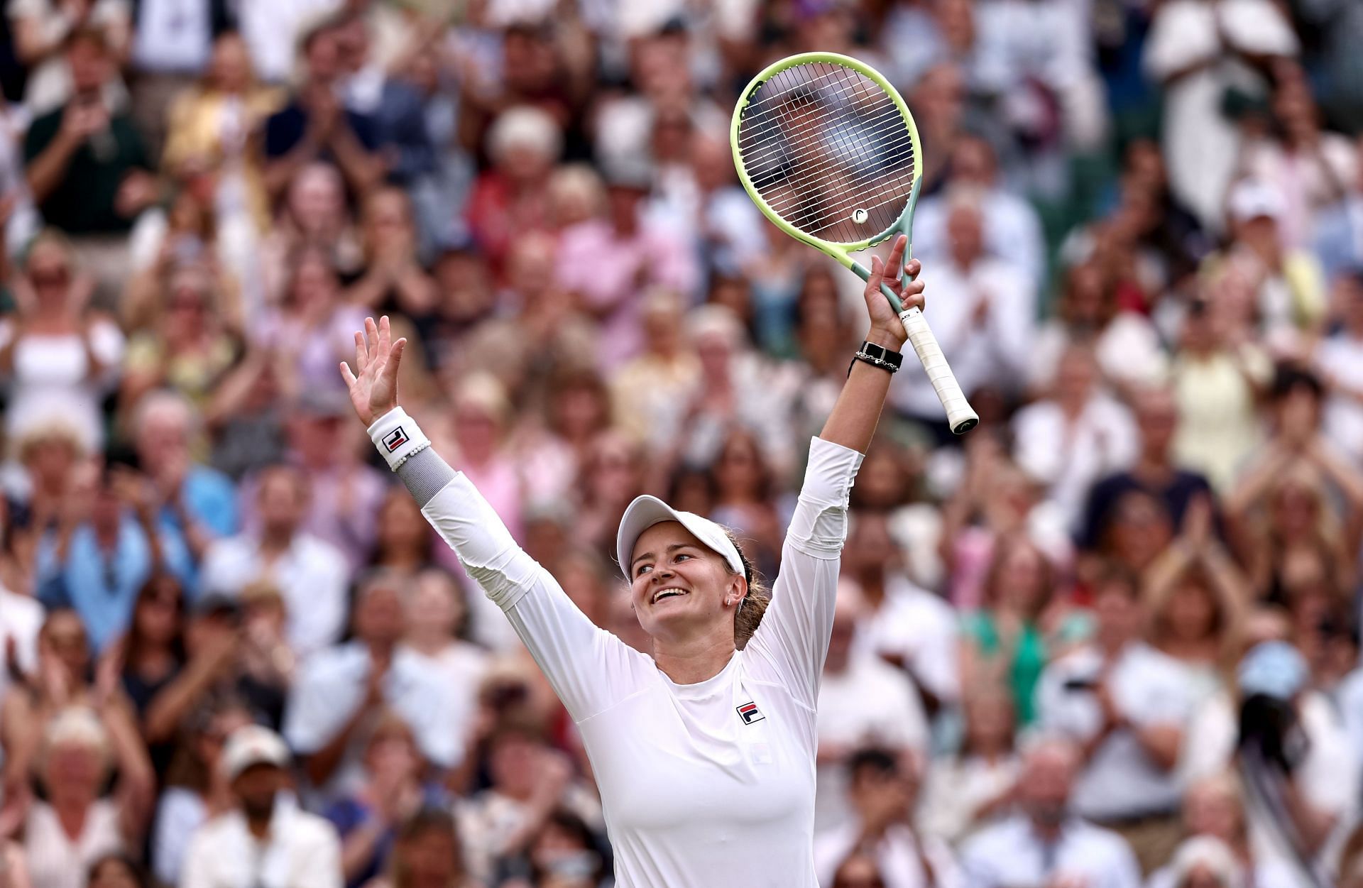 Krejcikova beat former champion Elena Rybakina in the Wimbledon semifinal. (Source: GETTY)