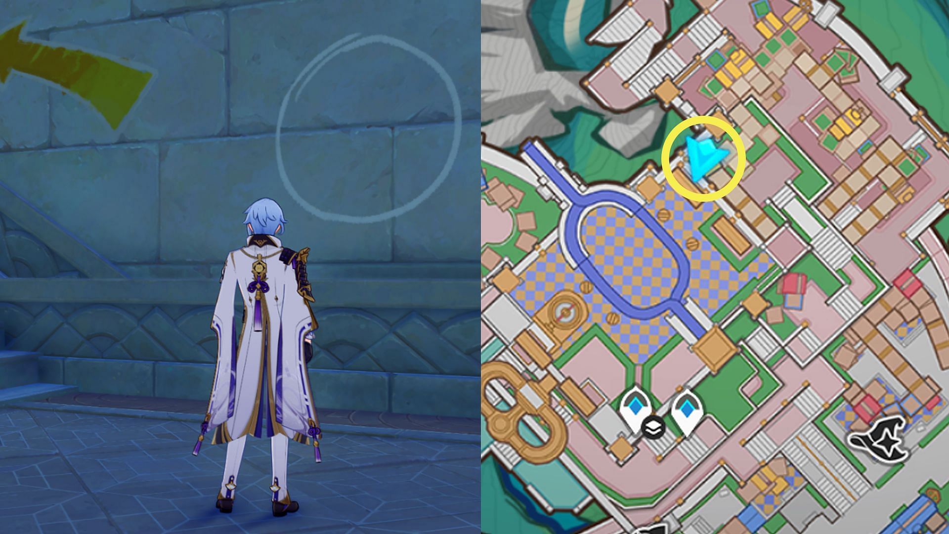 Location for graffiti puzzle #3 (Image via HoYoverse)