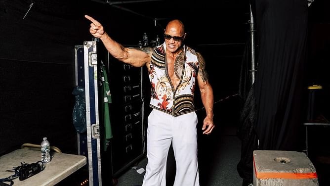 WWE star IMMEDIATELY gets up after being hit with The Rock's People's Elbow; wins title match