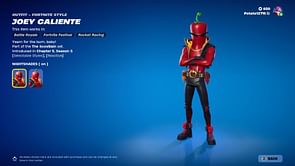 How to get Joey Caliente skin in Fortnite