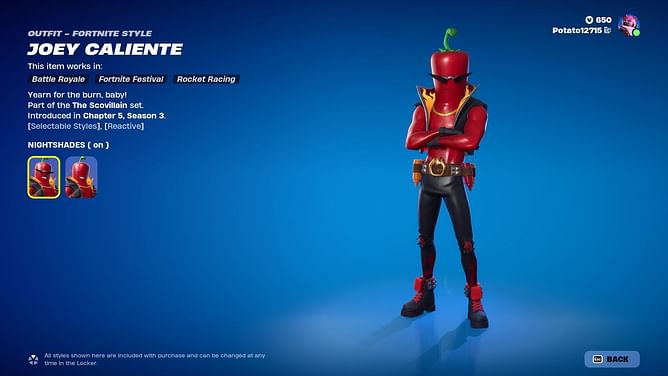 How to get Joey Caliente skin in Fortnite