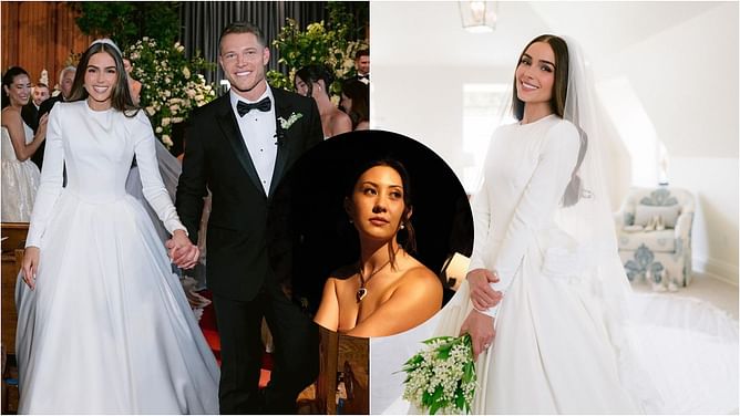 "What an evil thing to post": Christian McCaffrey calls out Instagram influencer criticizing wife Olivia Culpo's wedding dress