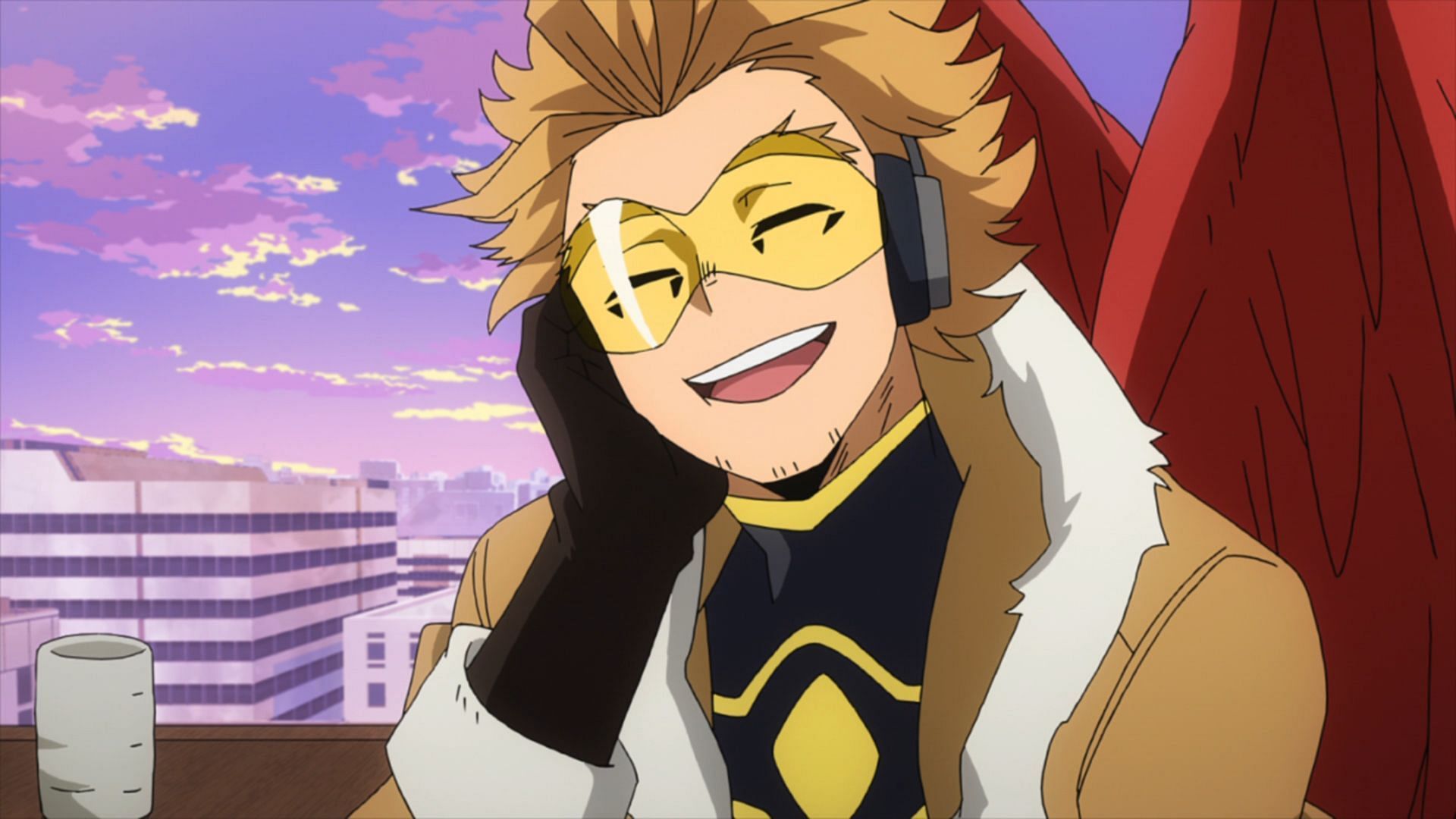 Hawks as seen in the anime (Image via BONES)