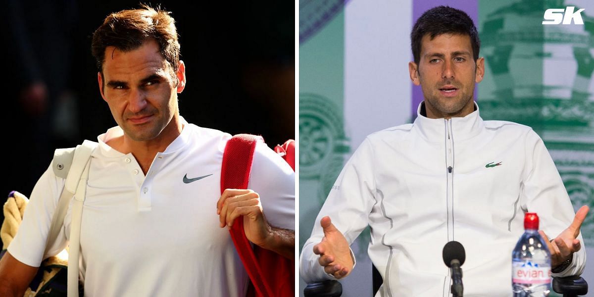 Roger Federer (L) and Novak Djokovic (R) (Source: Getty)