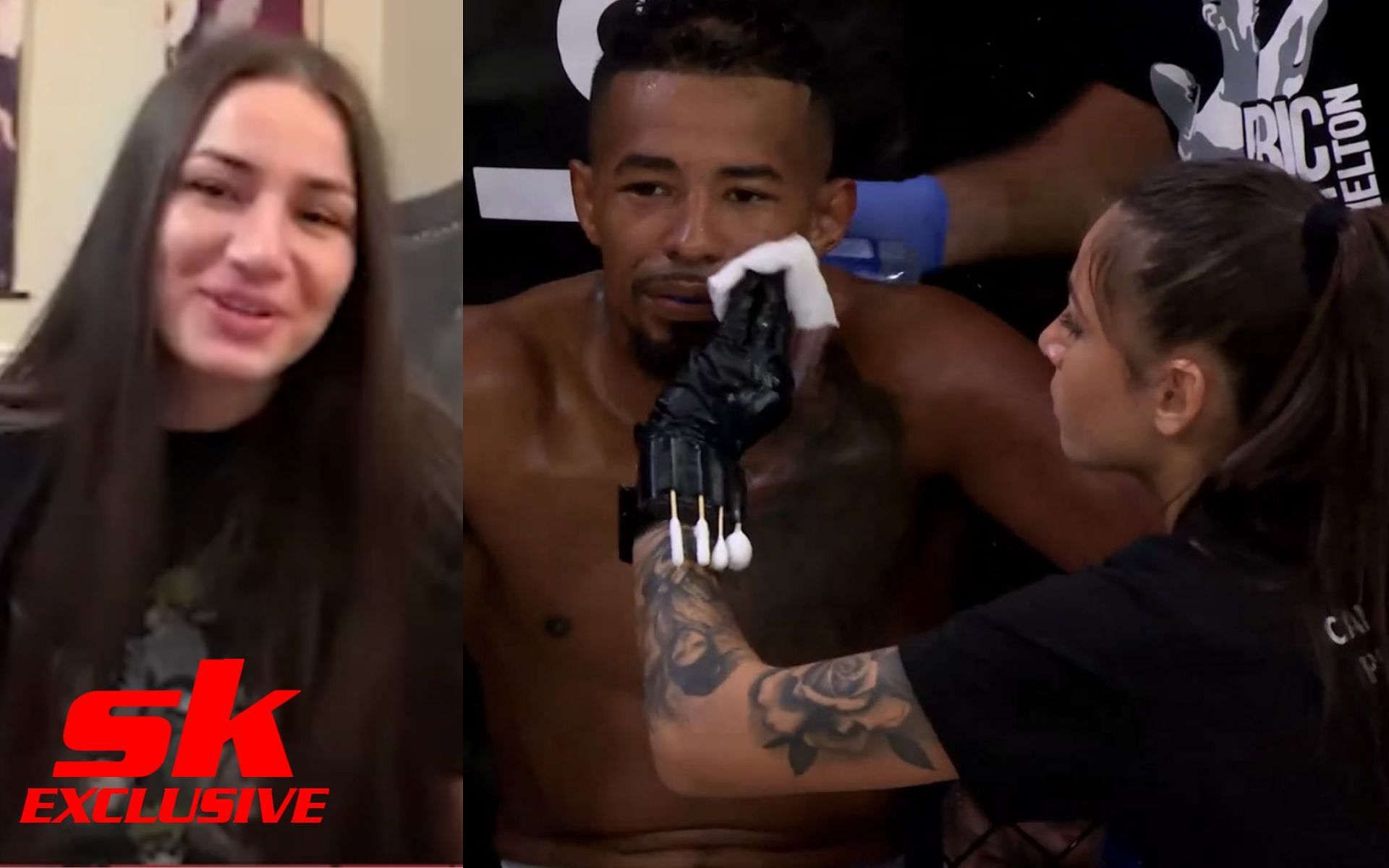 Diana Belbita discusses first experience as Unified MMA cutwoman [Image courtesy: Sportskeeda MMA Originals - YouTube, and @DianaBelbita - X]