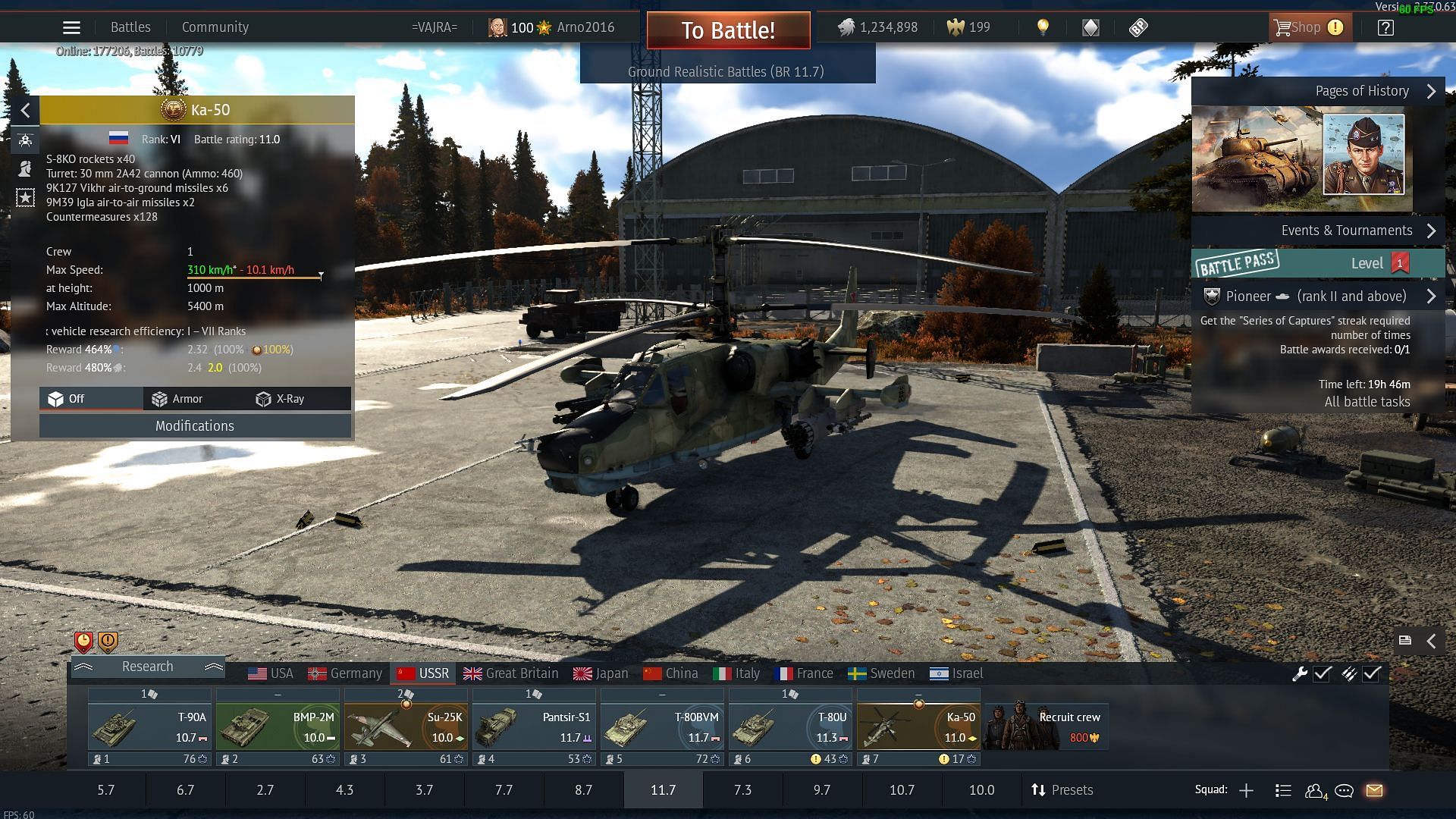 The Ka-50 in War Thunder (Image via Gaijin Entertainment)