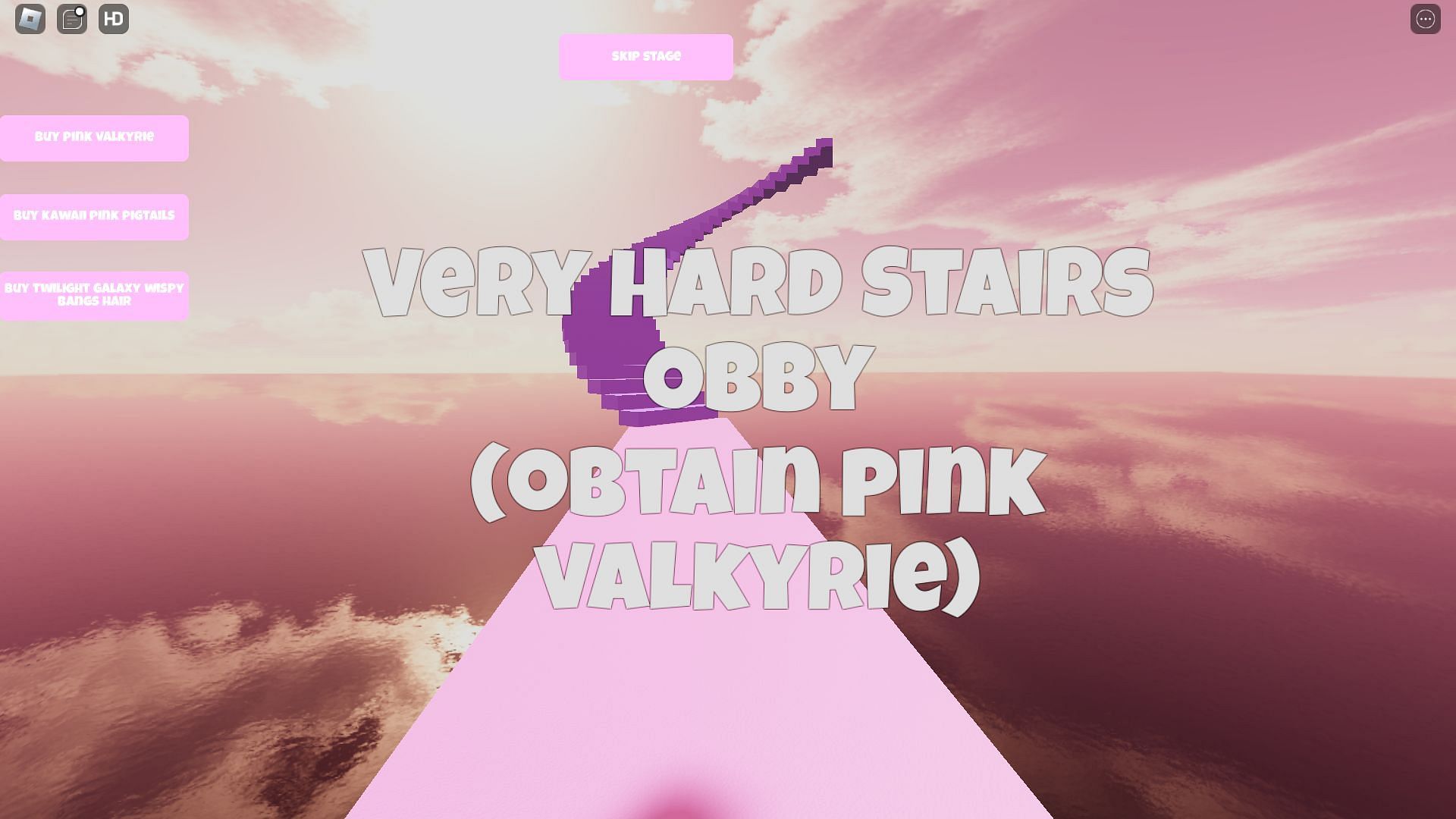 The Very Hard obstacle course (Image via Roblox)