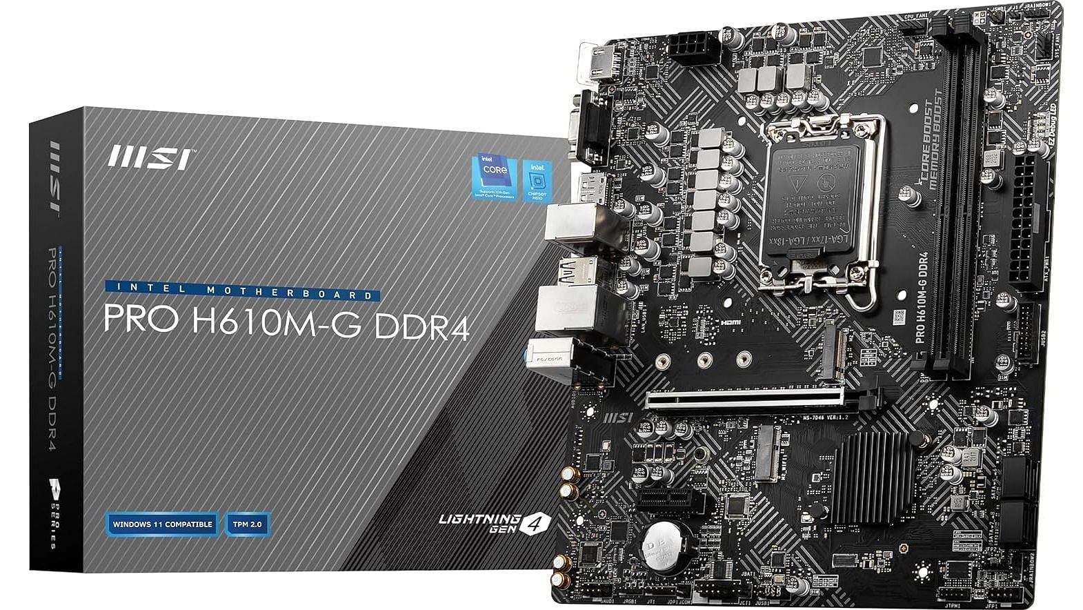 MSI PRO H610M-G DDR4 motherboard (Image via MSI)