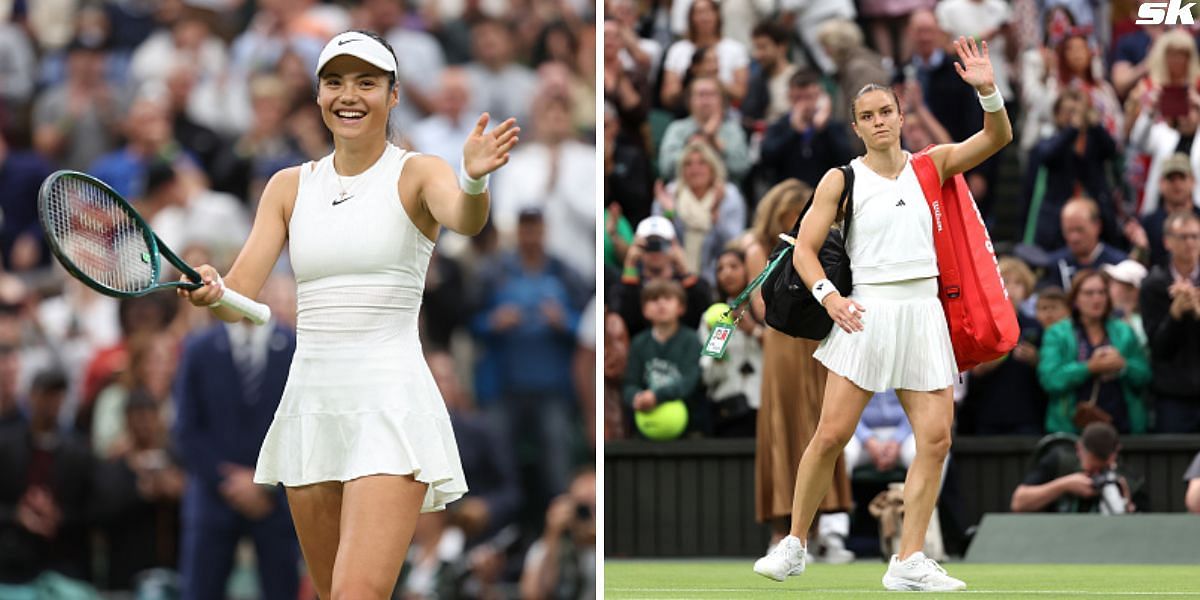 Emma Raducanu (L) and Maria Sakarri (R) [Image Source: Getty Images]