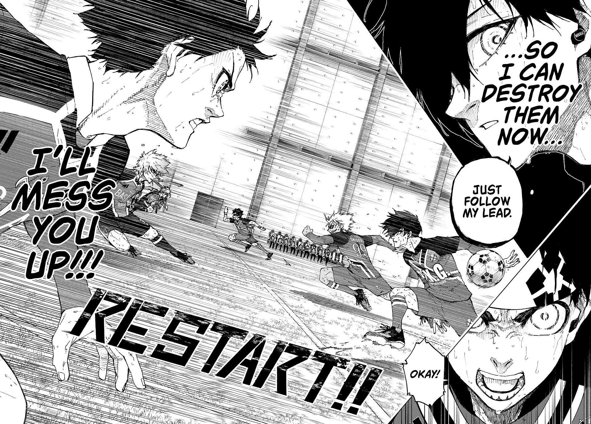 Paris X Gen resuming the match (Image via Kodansha)