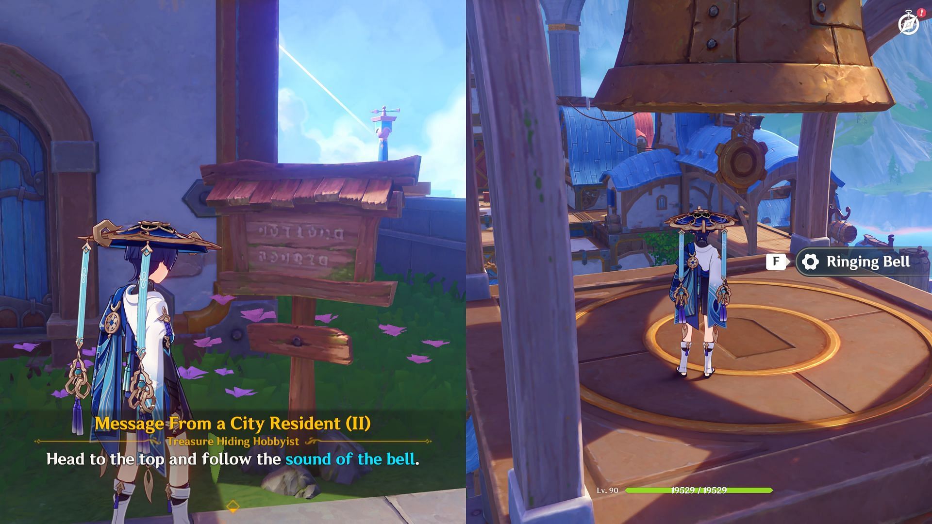 Message From a City Resident Puzzle 2 location (Image via HoYoverse)