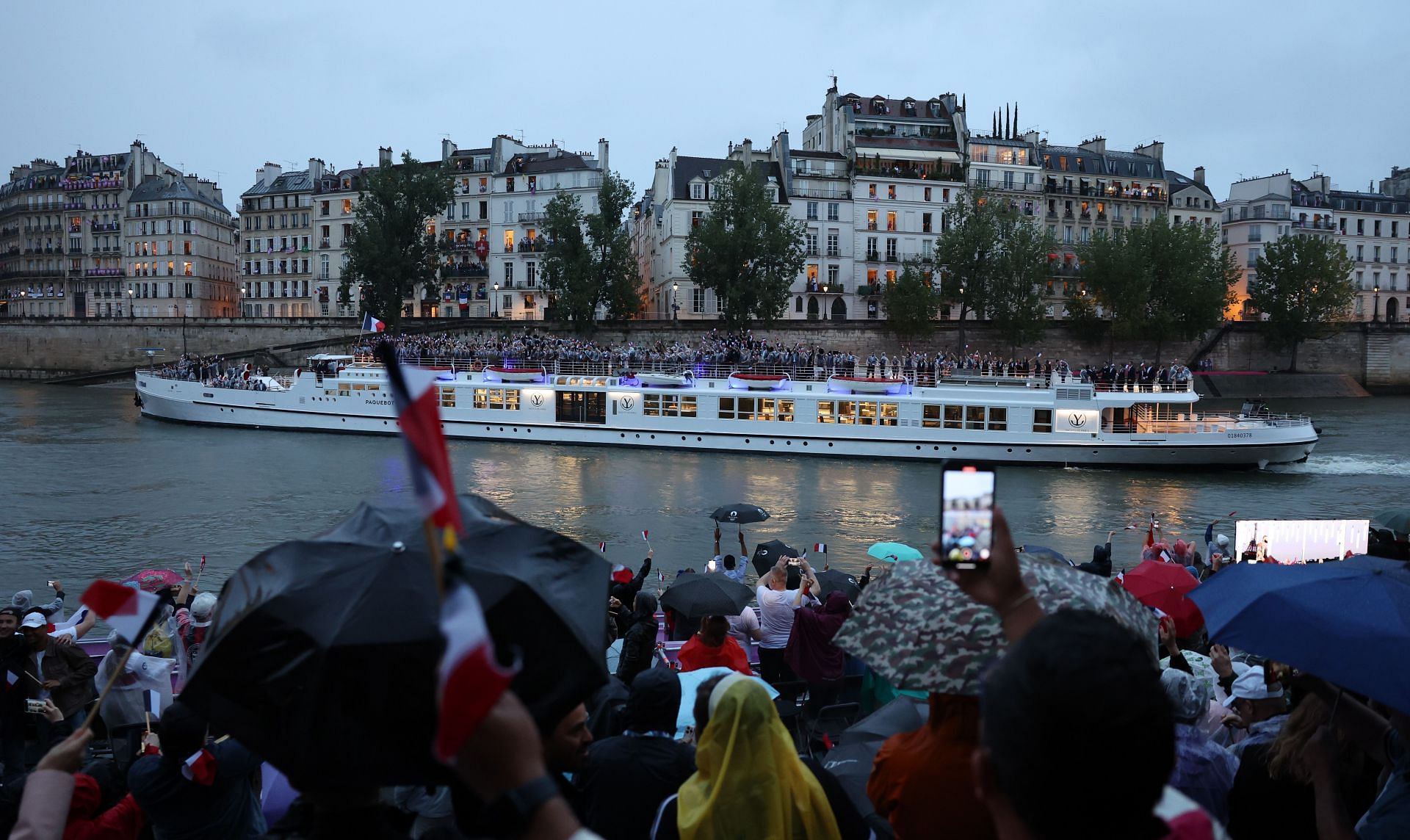 Members of the French contingent at the 2024 Olympic Opening Ceremony (Source: Getty)